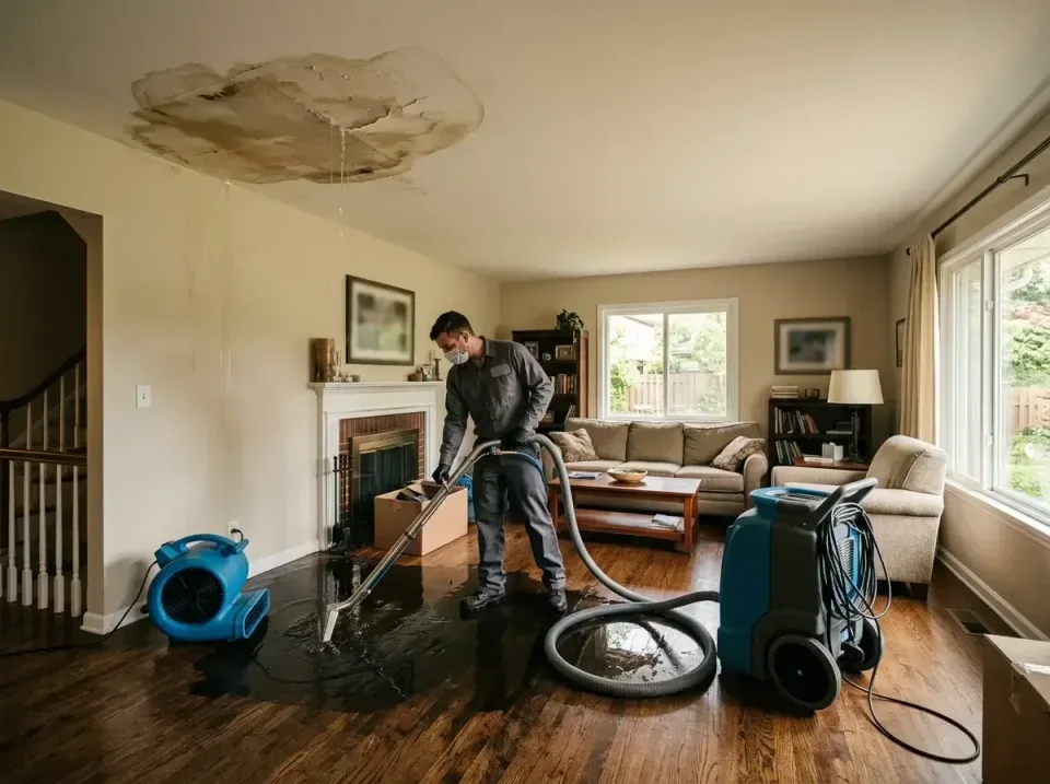 attic-pipe-burst-ceiling-drip-008 — frequently asked questions, Water Damage Restoration & Carpet Care in Forsyth, MO